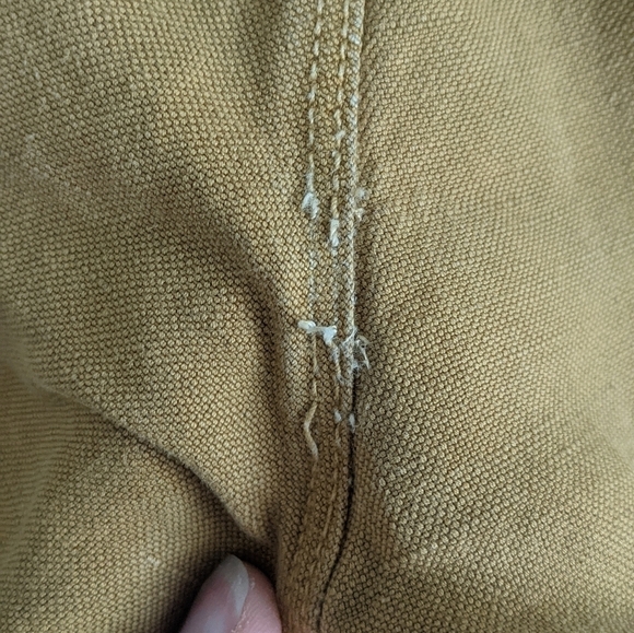 MADEWELL Linen Cotton Blend Mustard Skinny Pants 0 - Picture 6 of 12